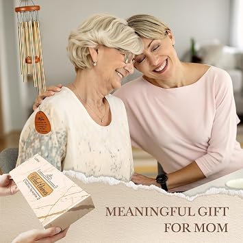 Leebbsin Gifts for Mom, Moms Wind Chimes, Best Birthday Gift for Mom, Presents for Mother from Daughter Son, Love Reminder Gifts for Mother's Day Christmas