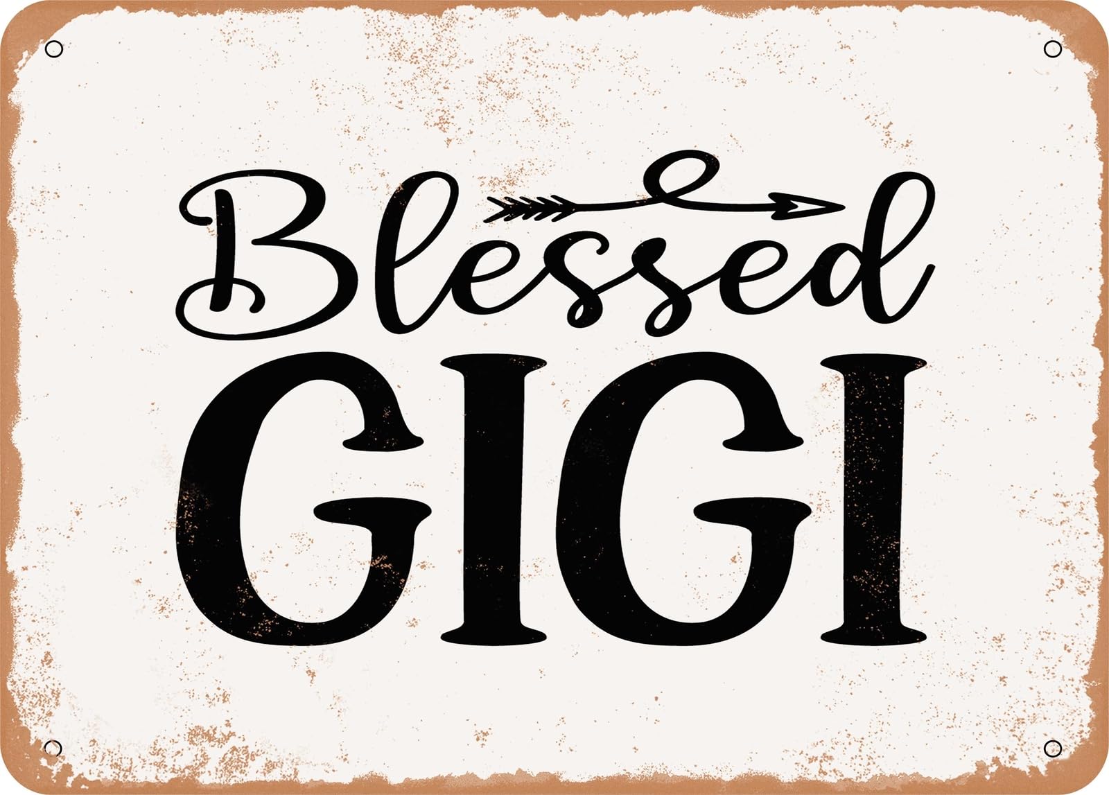 Miaomansenstore Metal Sign - Blessed Gigi - 5 - Vintage Look Sign Home Decor