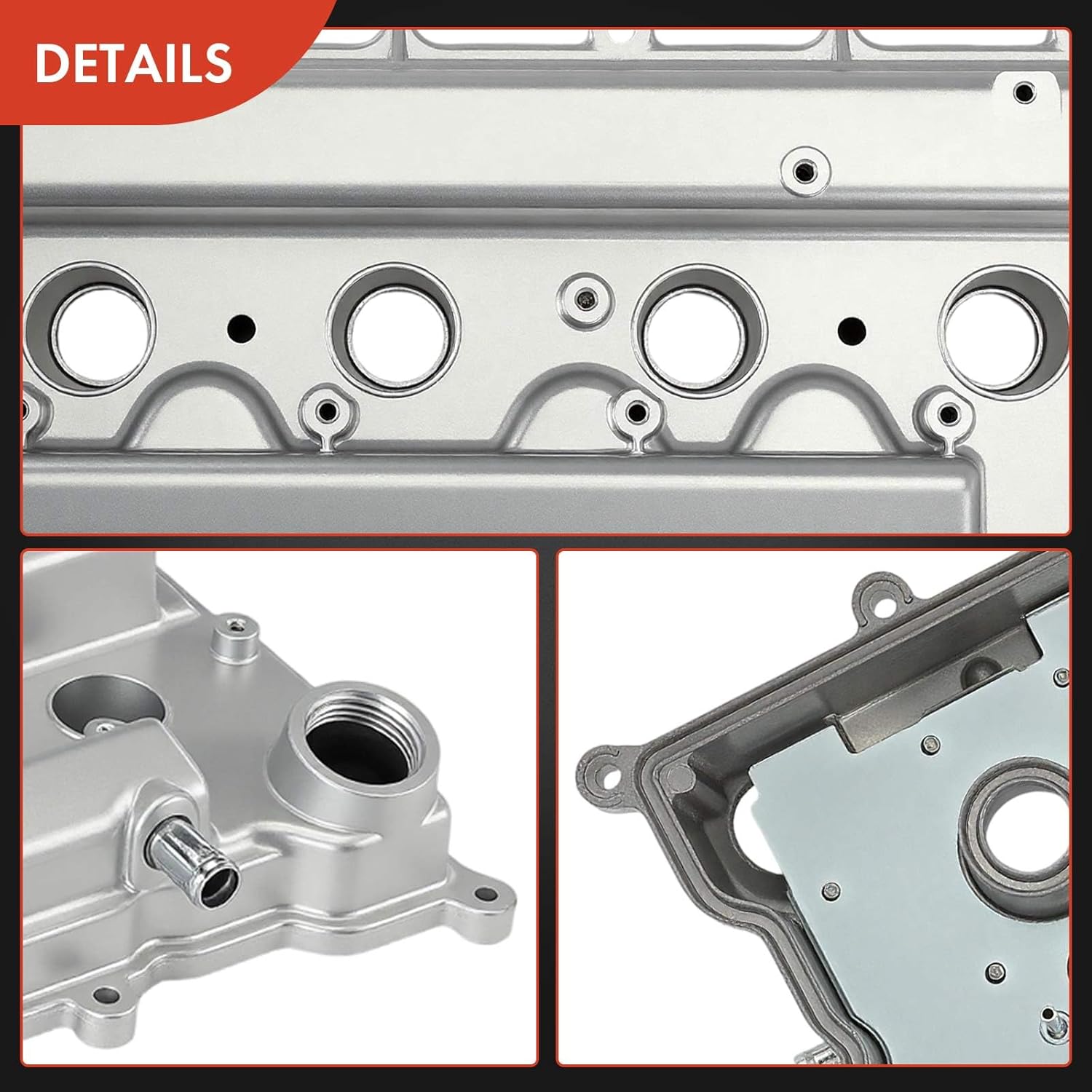 A-Premium Upgraded Aluminum Engine Valve Cover with Valve Cover Gasket Compatible with Toyota Corolla 2000-2002/2005-2006, Matrix 2003-2008, Celica 2000-2005, MR2 Spyder 2000-2004