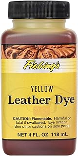 Fiebing's Leather Dye (4 Fl Oz) - Alcohol-Based, Penetrating, Permanent Dye for Shoes, Boots, Belts, Bags, Furniture - Includes Wool Dauber Applicator