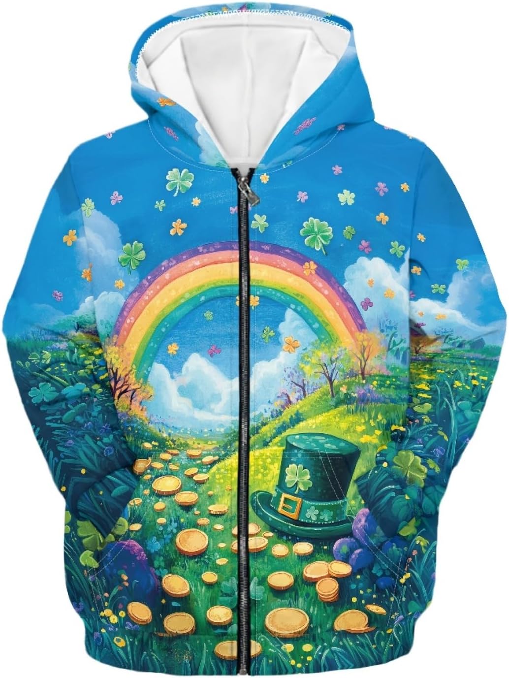 Kids Zipper Hoodie Boys Girls Zip Up Hoodie for Children