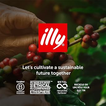 illy Coffee - iperEspresso Capsules x100 - illy Coffee Pods - Intenso Dark Roast - 100% Arabica Coffee Beans - Ideal for Espresso & Cappuccino - Francis Francis Compatible - Individually Wrapped