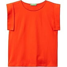 100% Cotton Wide and Curved Sleeve Bicycle Collar T-Shirt T-Shirt Women