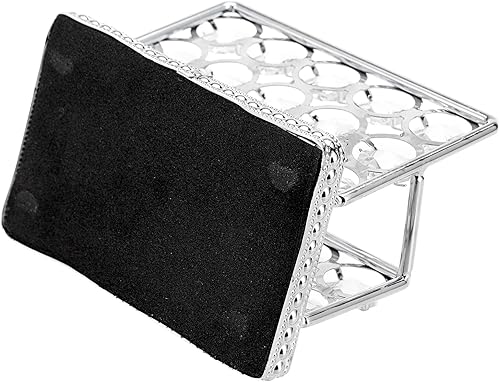 Miniatura 8 de Hipiwe Soporte para tarjetas de visita de cristal, soporte dorado con espejo para tarjetas de presentación, organizador de almacenamiento de