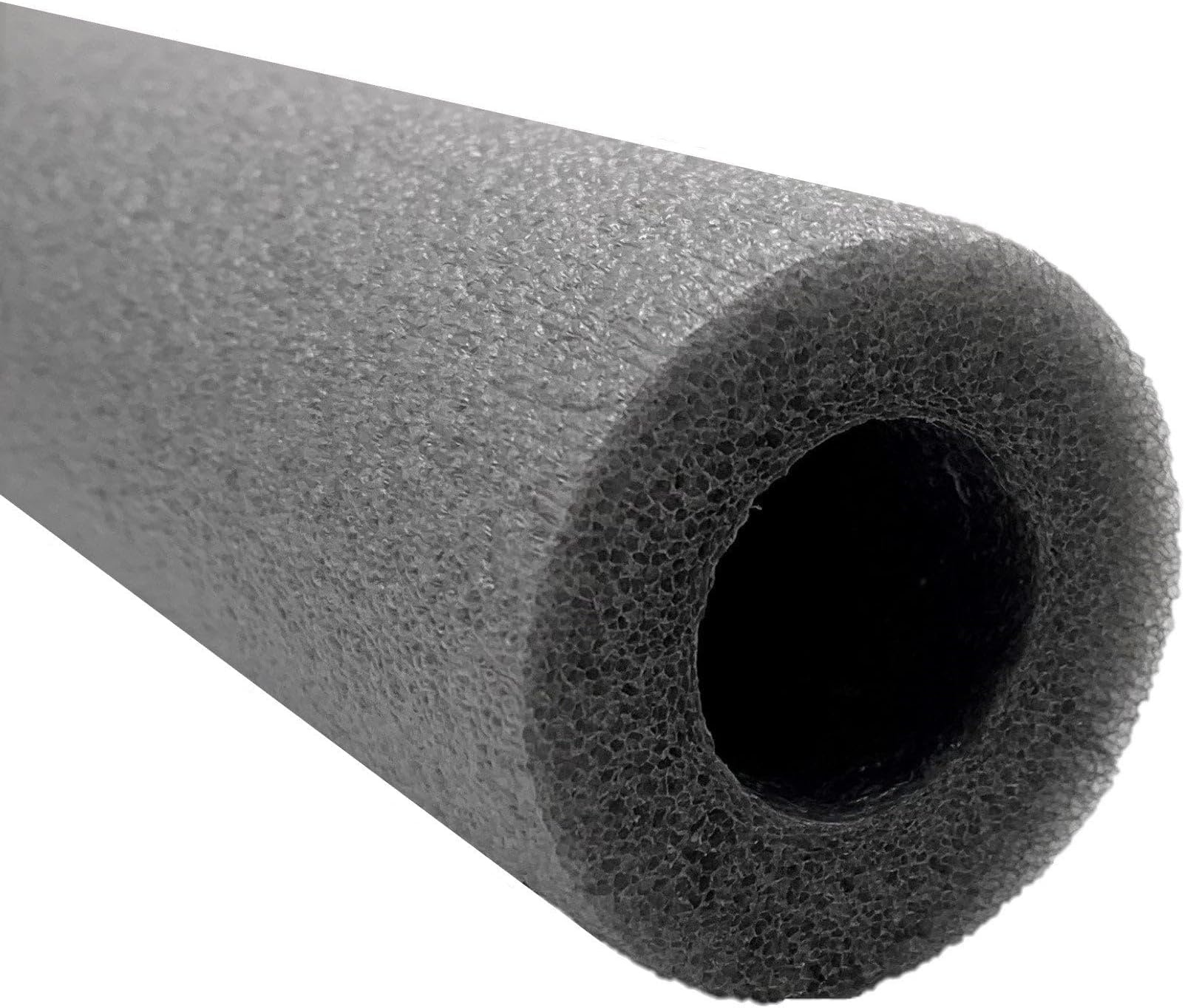 15X91M Pipe Insulation - Foam Pipe Lagging - 15mm x 9mm - 1m Length, Grey