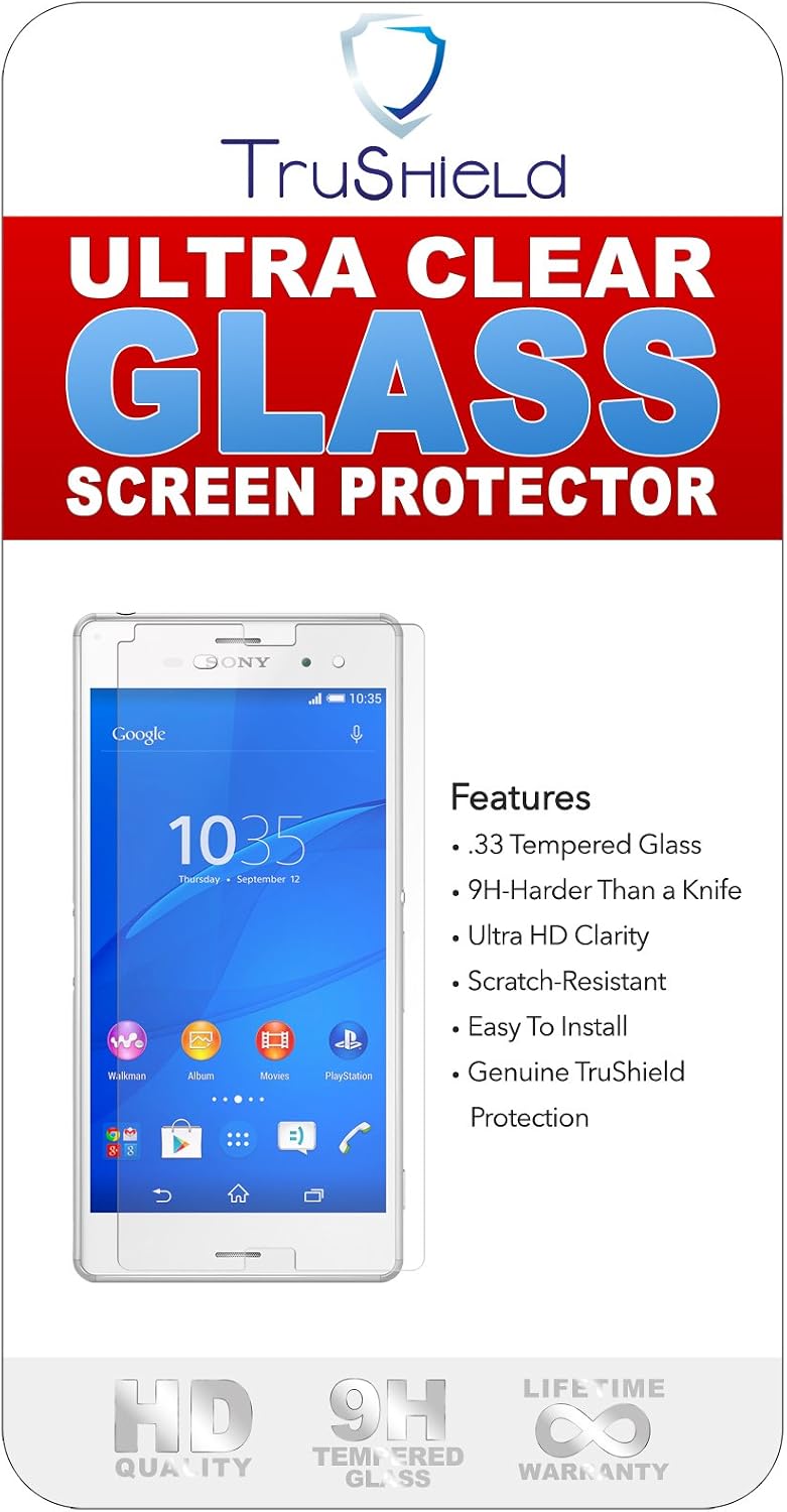 Sony Xperia Z3 Screen Protector - Tempered Glass Screen Protector - by TruShield