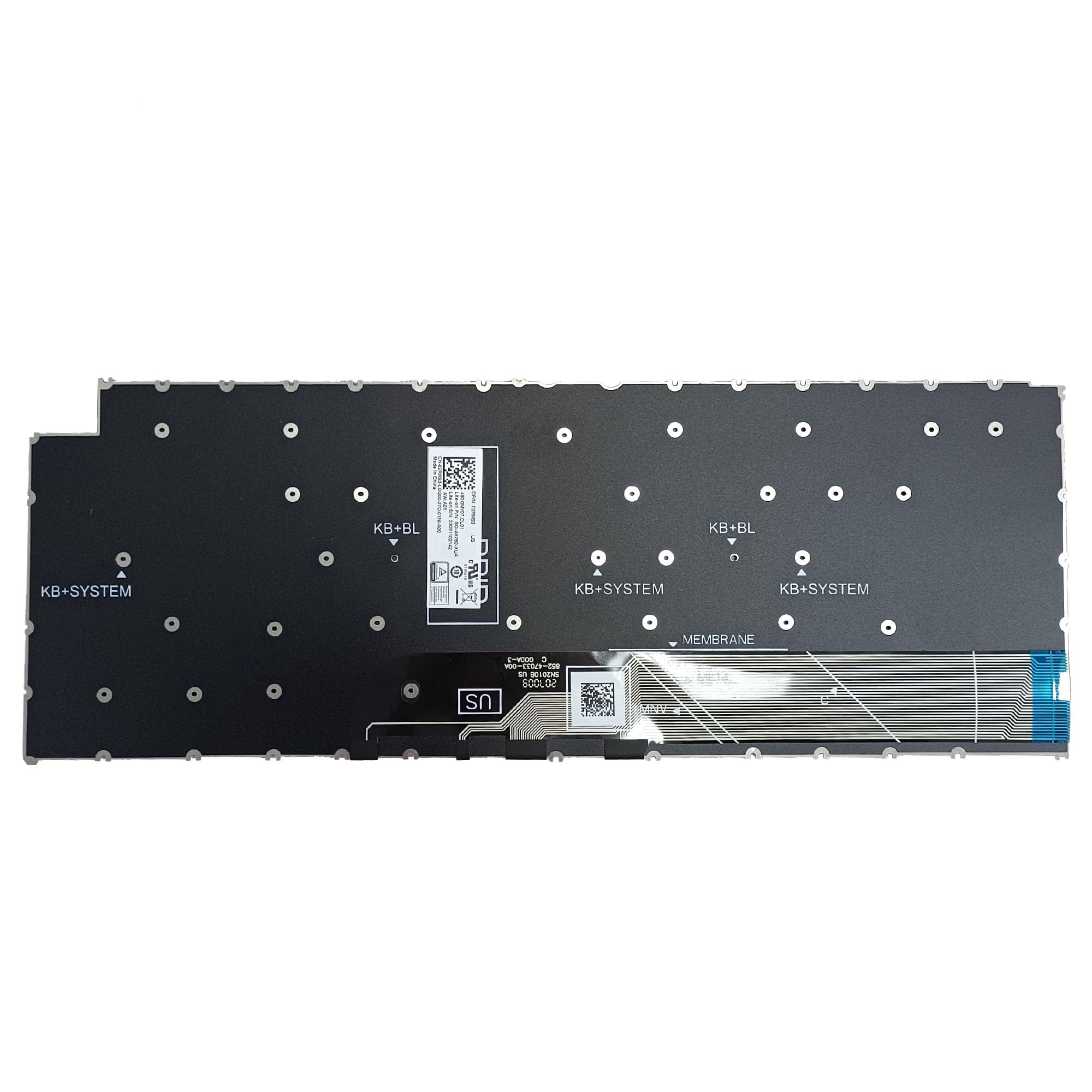 Lyinsen Replacement Laptop Non-Backlit Keyboard for Dell Latitude