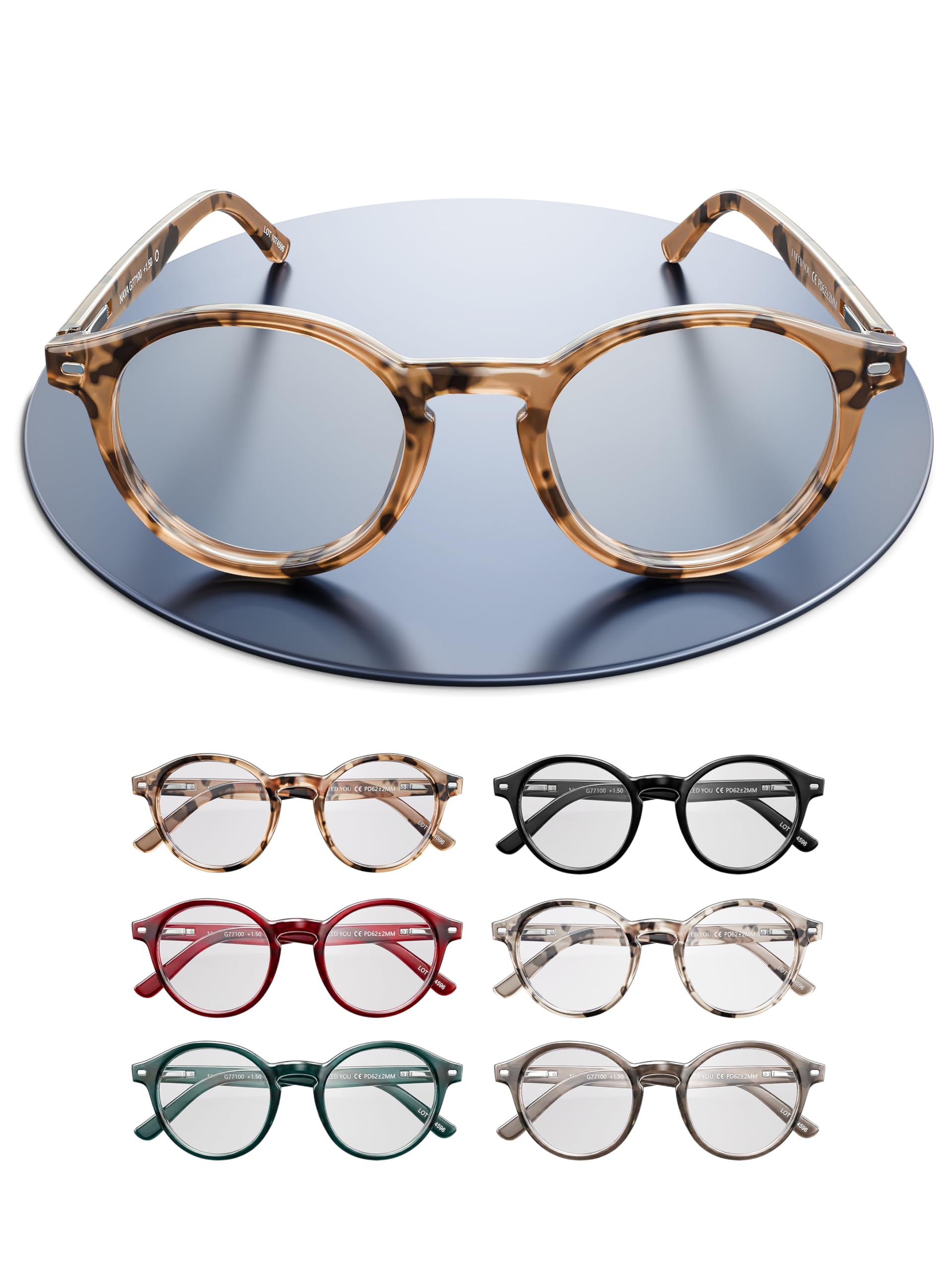 I NEED YOU Sonnenbrille FIJI für Damen & Herren Rund Retro,