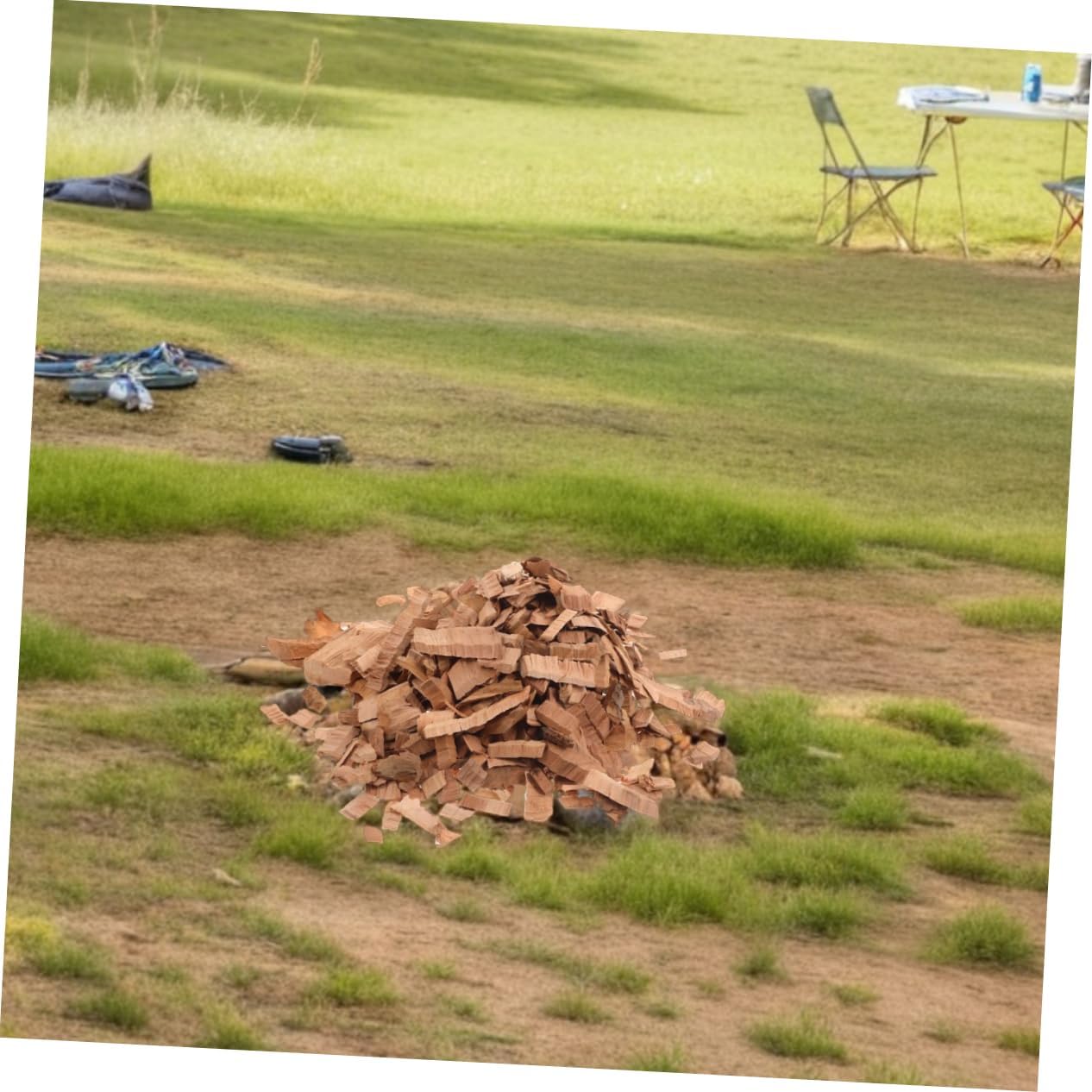 POPETPOP Apple Wood BBQ Chips Bag for Smoking Meat Easy Ignition Wood Chunks for Grills and Smokers Consistent Smoke Flavor Enhancer for Outdoor Barbecue Parties and Family Gatherings