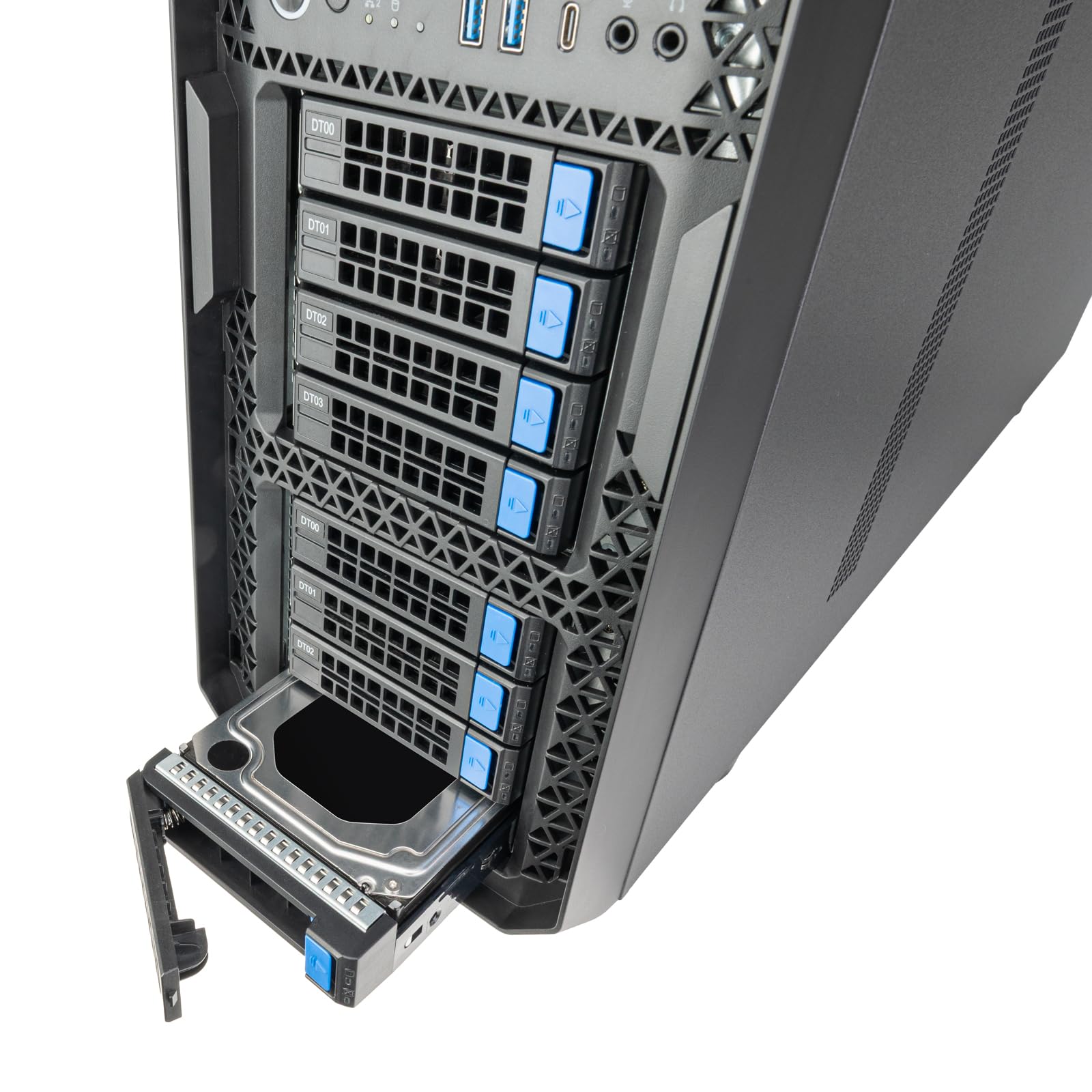 Silverstone WS380-E, Profesjonalna obudowa stacji roboczej o wysokiej rozszerzalności z 8 tacami do wymiany na gorąco i uchwytem na chłodnicę 360 mm, SST-WS380-E
