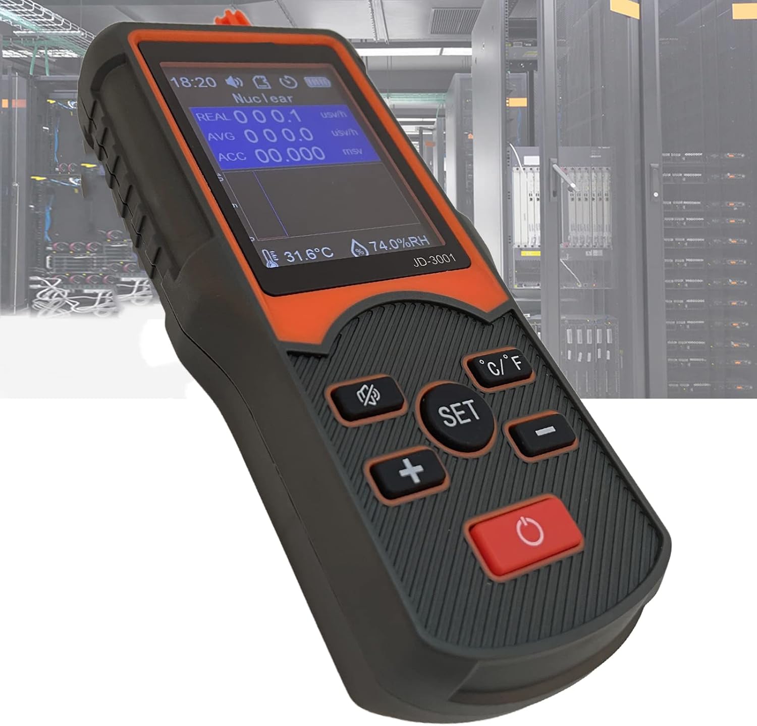 Nuclear Radiation Detector, Portable Dosimeter, Electromagnetic Radiation Detector for Construction Engineering Industrial Environment Monitoring, Medical Environment Monitoring