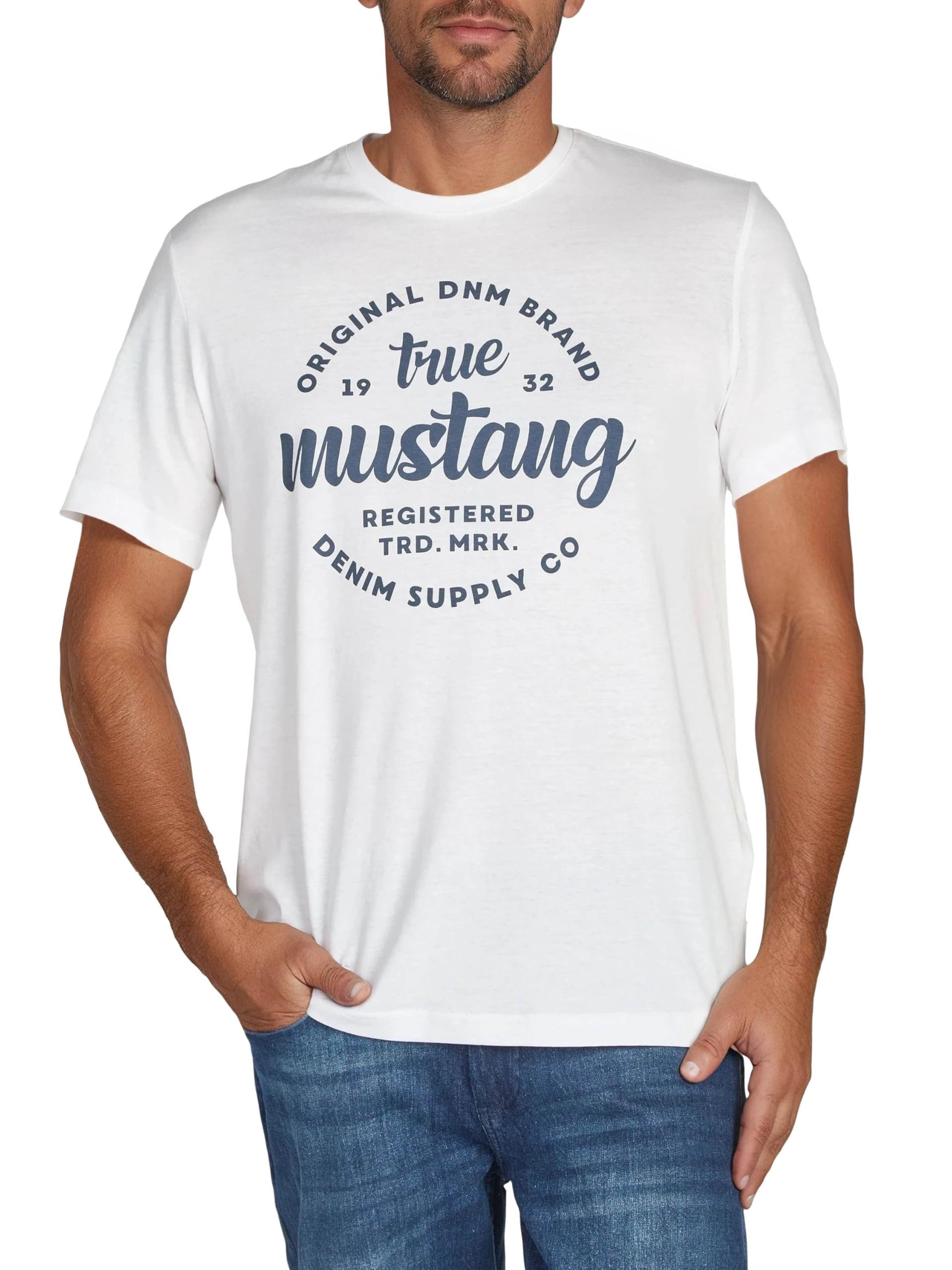 MUSTANG Męski t-shirt Alex C Print