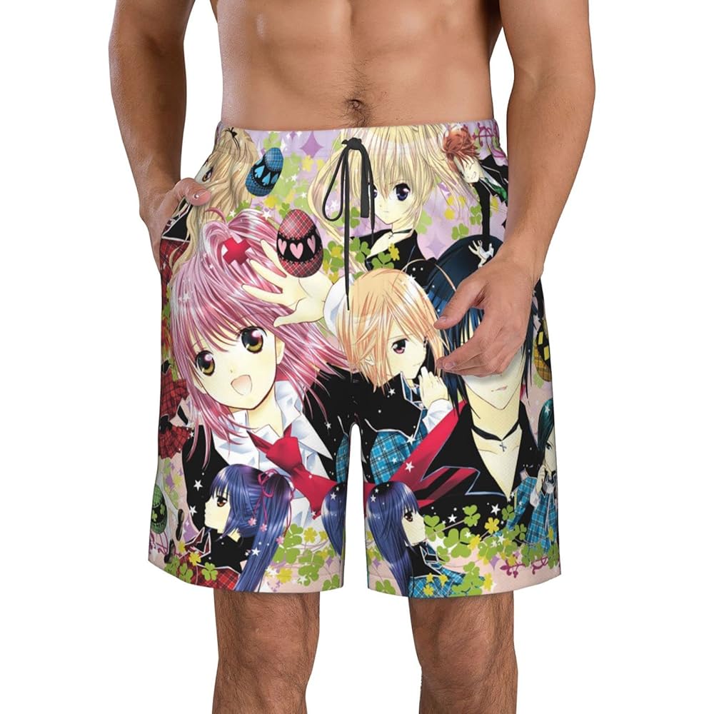 Amazon | [RUNCFB] メンズ しゅごキャラ! 水着 ビーチパンツ