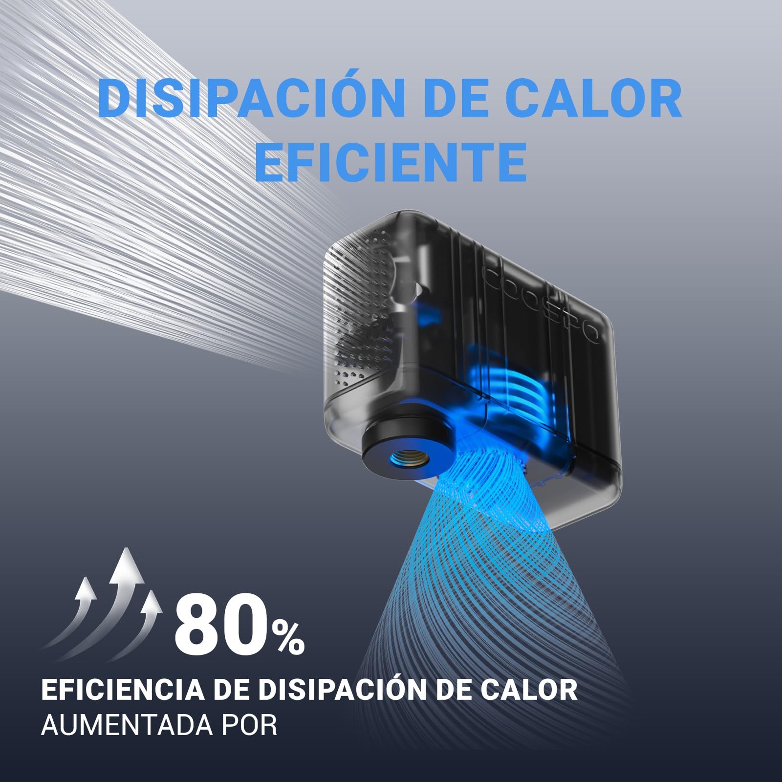 COOSPO X1 Mini Bomba Eléctrica para Bicicleta Max 120PSI Minibomba Eléctrica, Inflado Rápido para Válvula Presta y Schrader, Compacta para Bicicleta E-Bike, Bicicleta de Montaña, Bicicleta de Ciudad