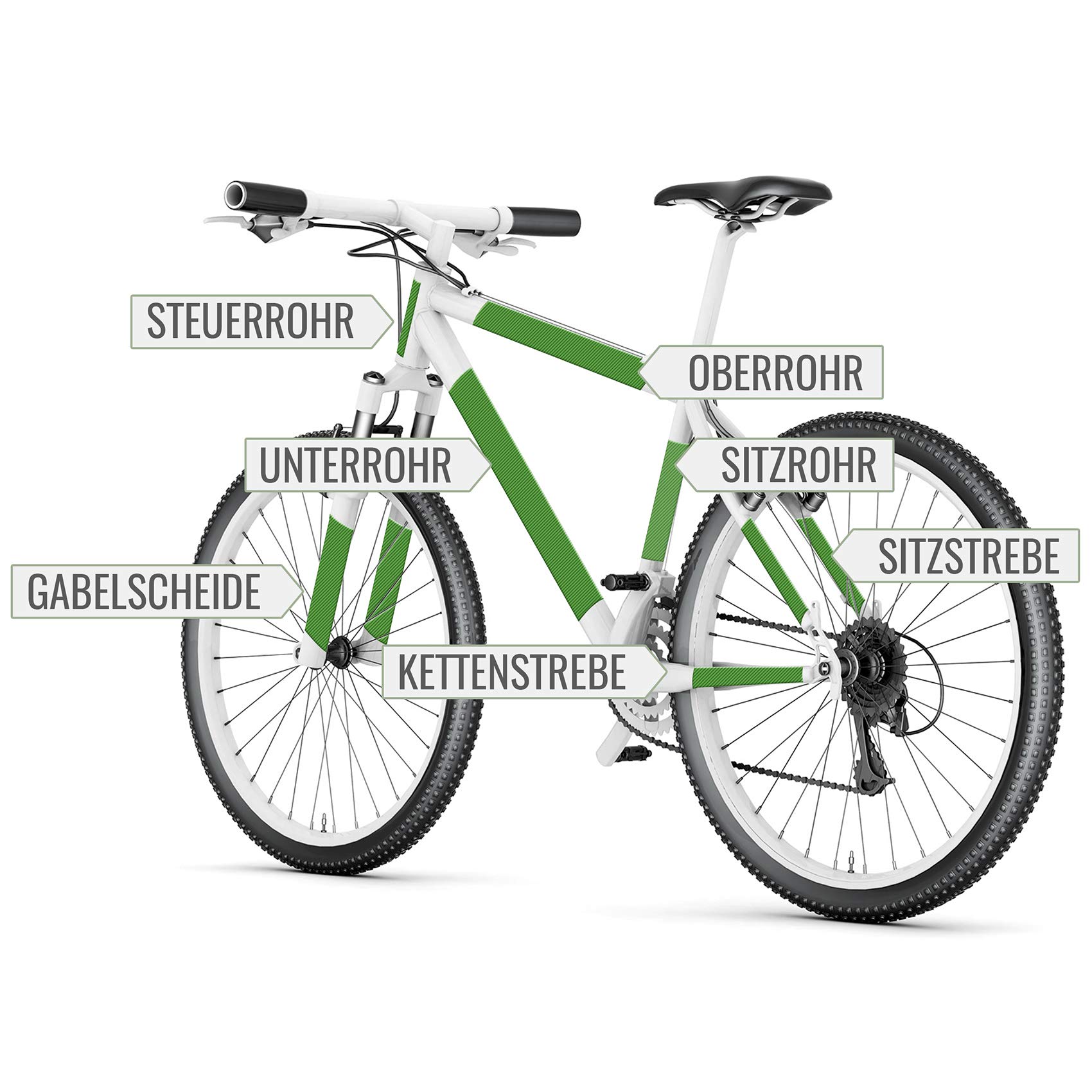 Lot de 21 films de protection de peinture transparents pour vélo