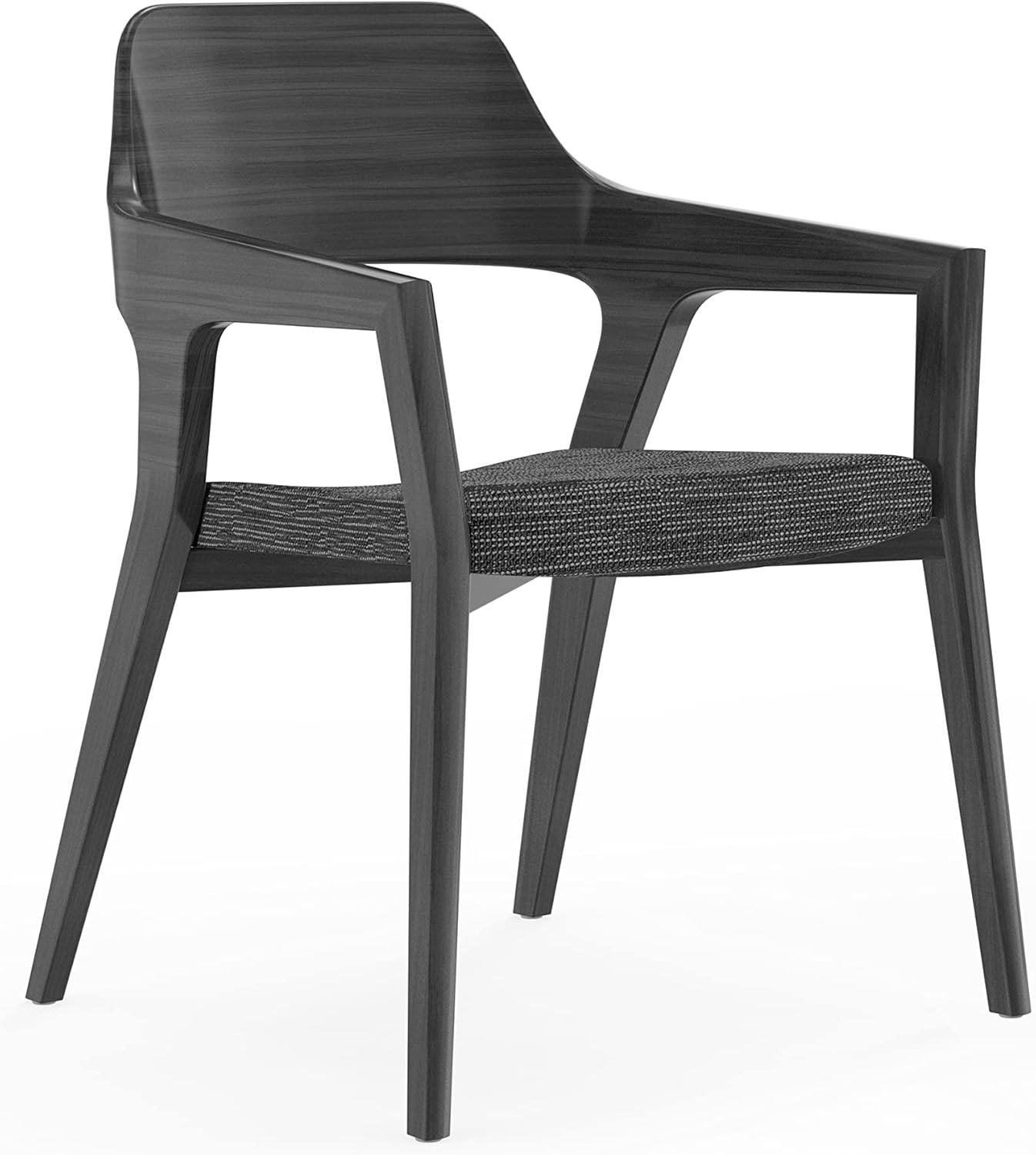 Euro Style Beau Guest Accent Chairs, Set of 2, Dark Gray