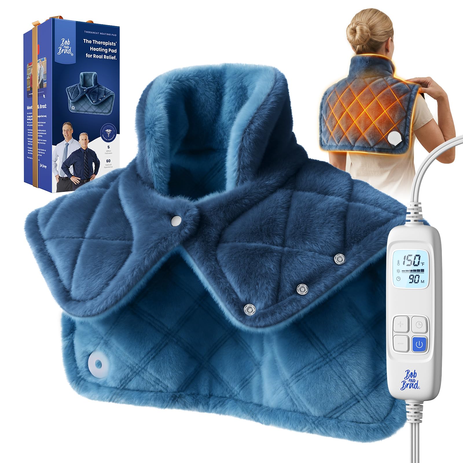 BOB AND BRAD Weighted Heating Pad for Neck and Shoulders