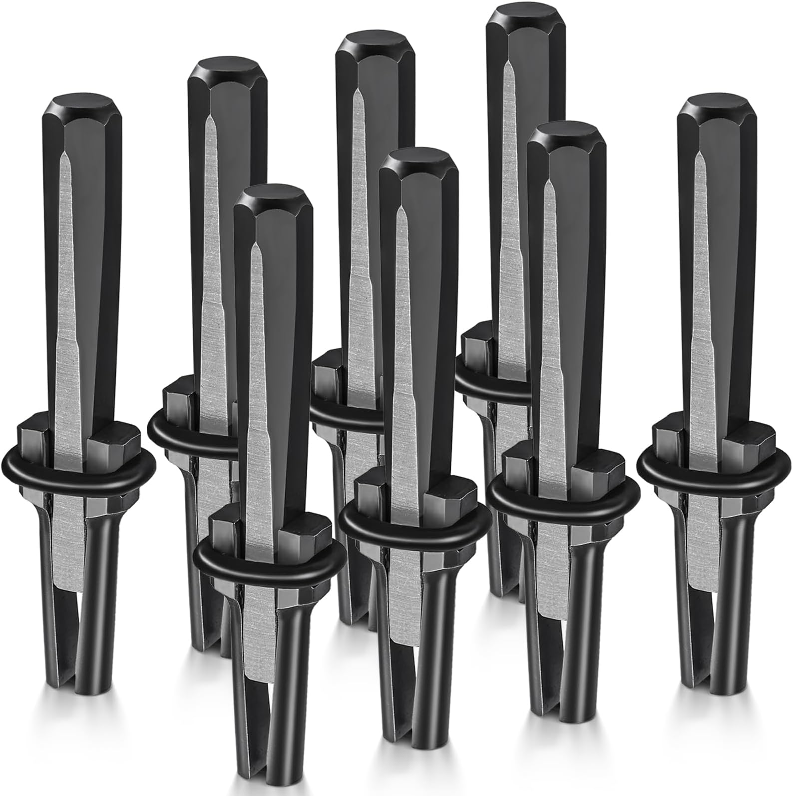 FLK Tech 5/8" Plug Wedges and Feather Shims Concrete Rock Stone Splitter Hand Tools 16mm (8, 5/8")