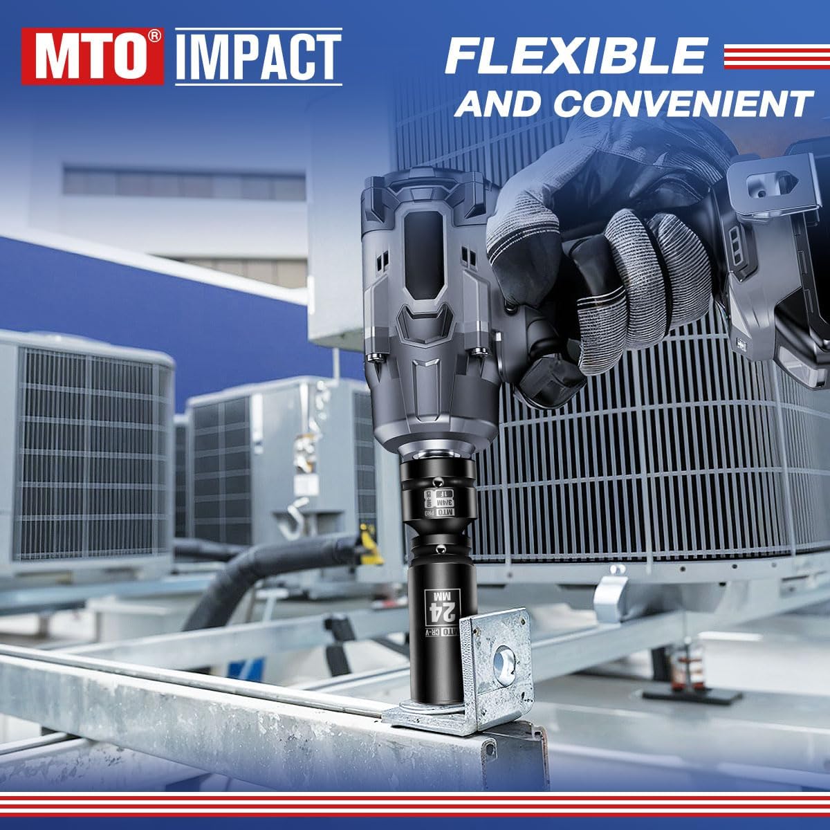 1" Female to 3/4" Male Impact Socket Adapter, 1-Inch Impact Socket Reducer for High Torque Applications, Heavy-Duty Chrome Molybdenum Alloy Steel