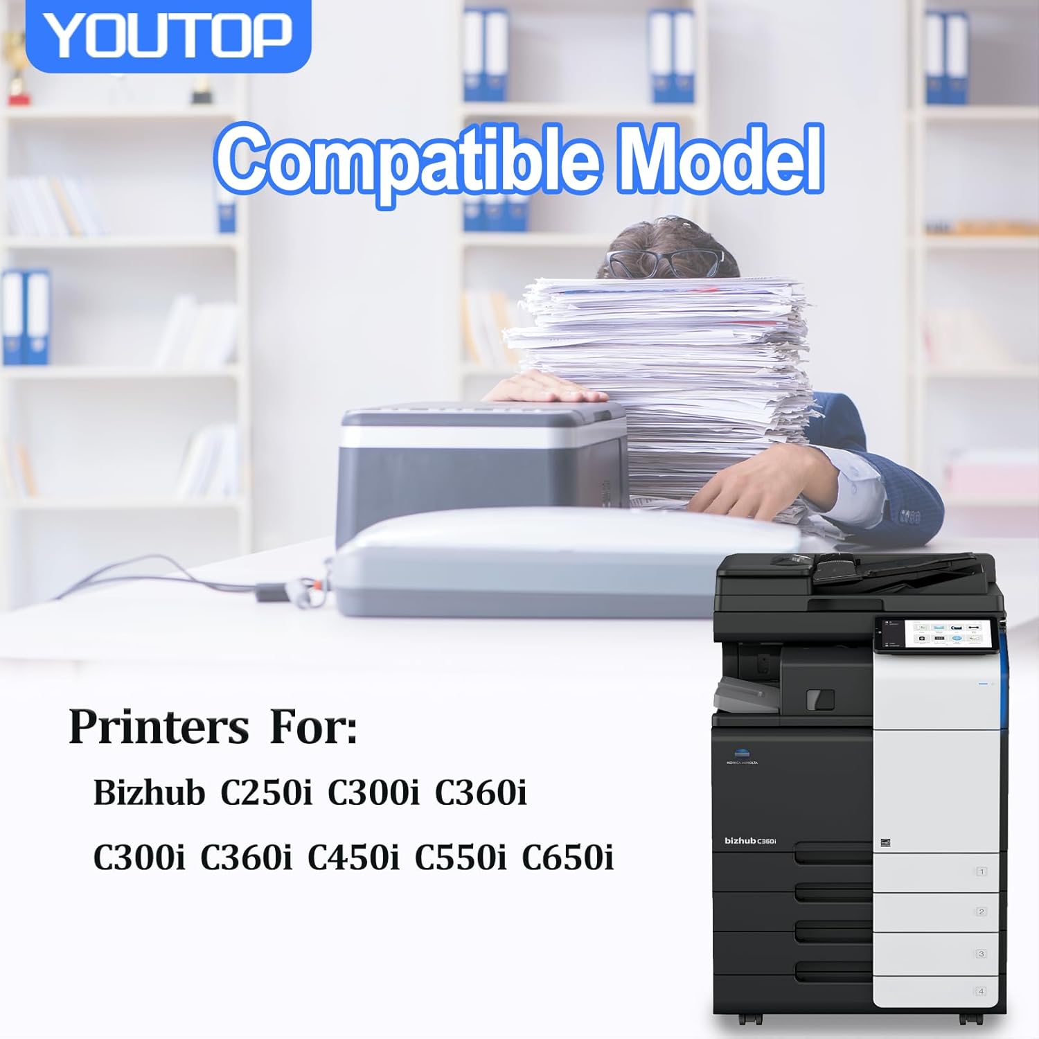 TN626 TN628 TN330 Toner Cartridge TN628K TN628C TN628M TN628Y High Capacity Compatible for Bizhub C250i C300i C360i C450i C550i C650i C750i C7130i Printers