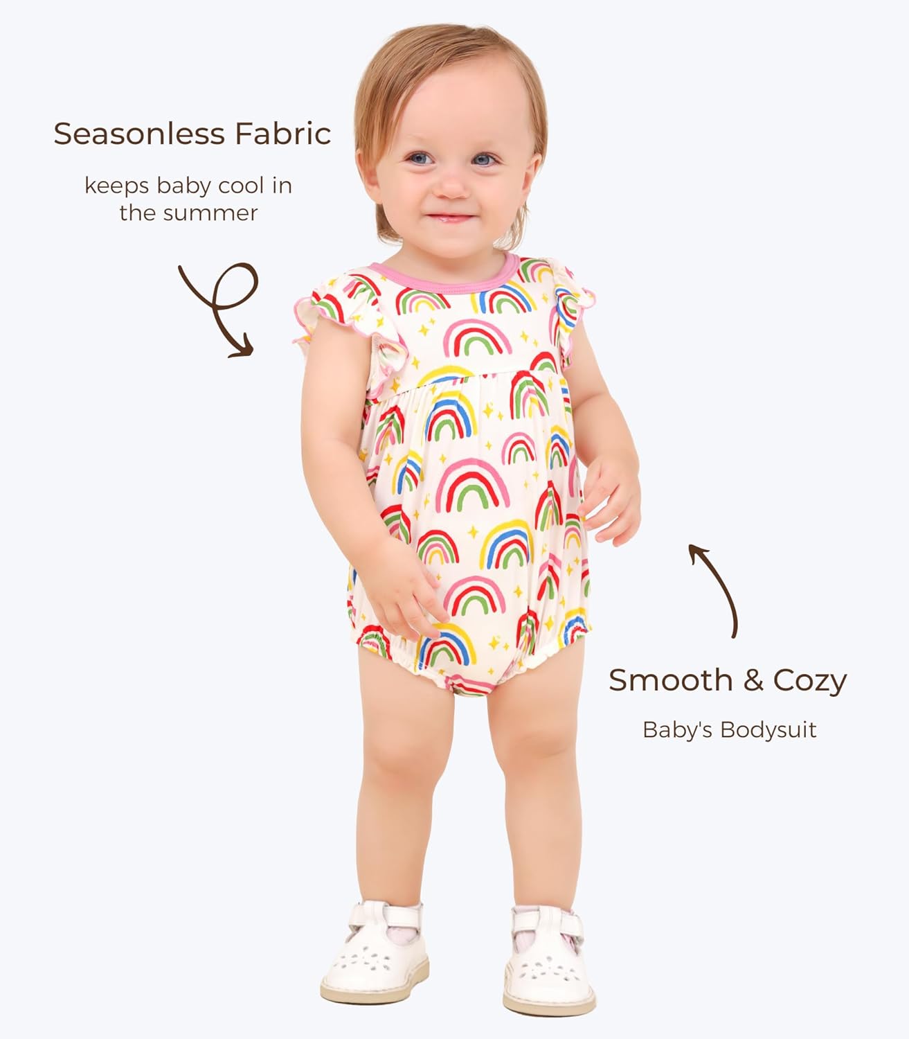 Baby Girl Bodysuit Soft Bodysuits Cute Outfits Viscose from Bamboo One Piece Summer Playwear