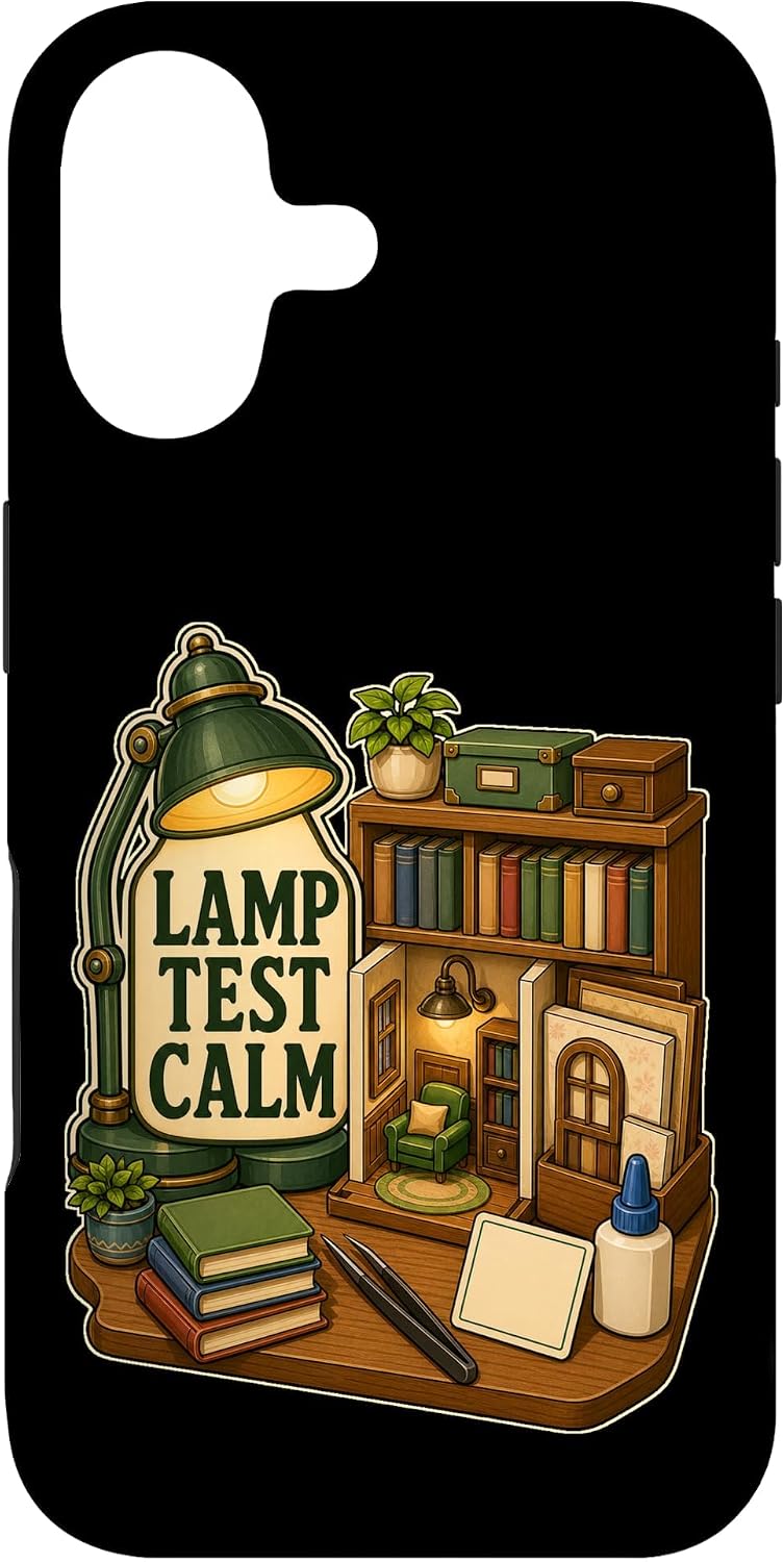 LAMP Test Calm Miniature Book Shelf Insert Kit, Tweezers Case for iPhone 17