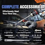 COMOWARE Ensemble de bit de forage, 246 Pcs pour perceuse sans fil, ensemble de bit de drill pour bois, métal, maçonnerie, ciment et tournevis Kit Combo
