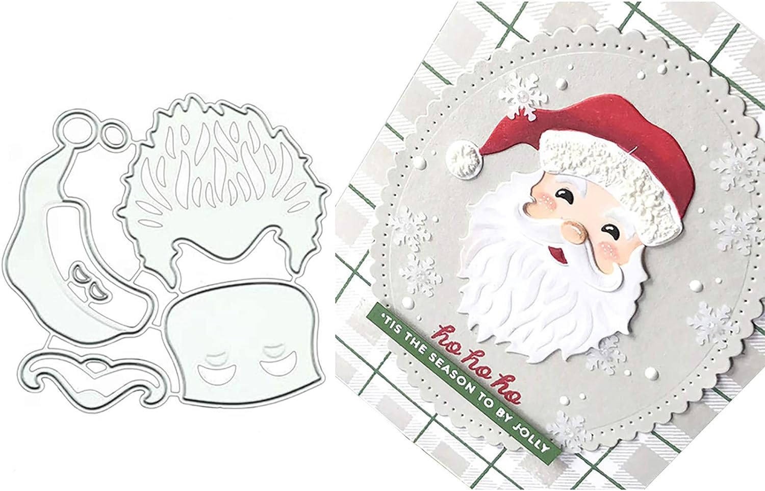 Fustelle Metalliche Babbo Natale E Renne - Per Scrapbooking, Biglietti