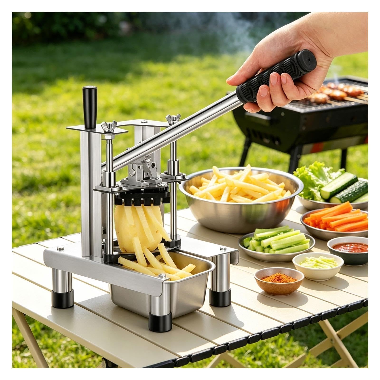 Decoupe Legumes Acier Inoxydable Manuel Pour Restaurant Usage Domestique