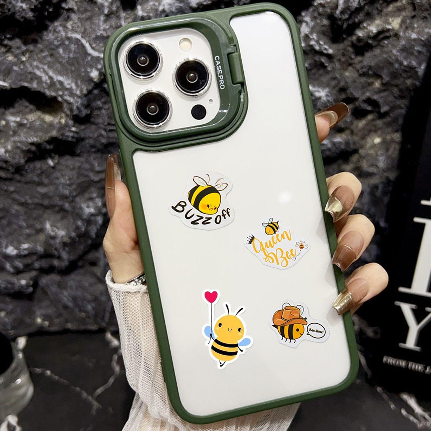 Rollo De Pegatinas 3D De Abejas - 46 Piezas para Niños, Decoración De Pared y Ventanas, Paquete De Fiesta De Dibujos Animados
