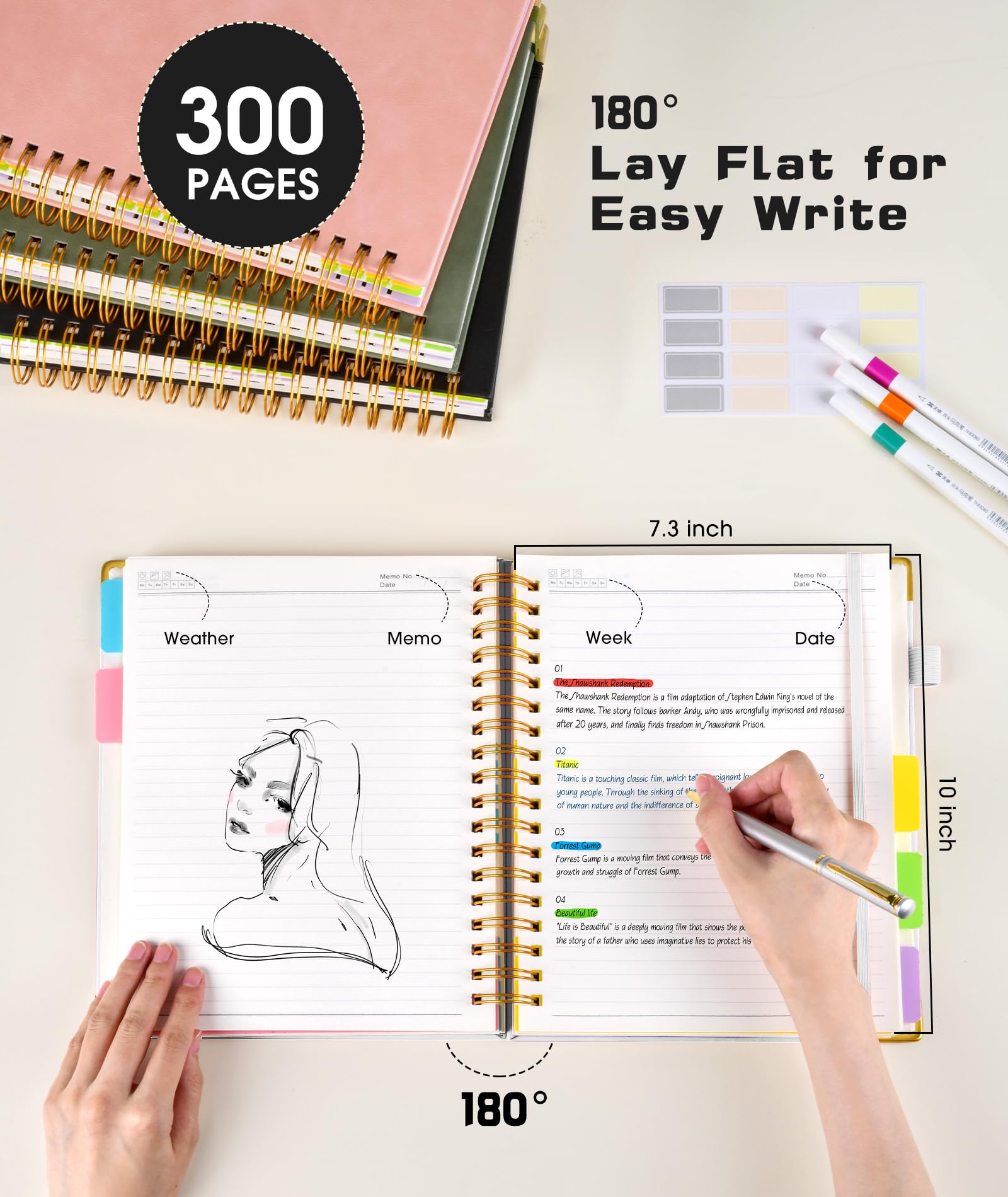 Resurhang 15 Sets Small Notebook Journal With Pen Bulk 4.5 * 5.5 Inch Pocket Size - View #9