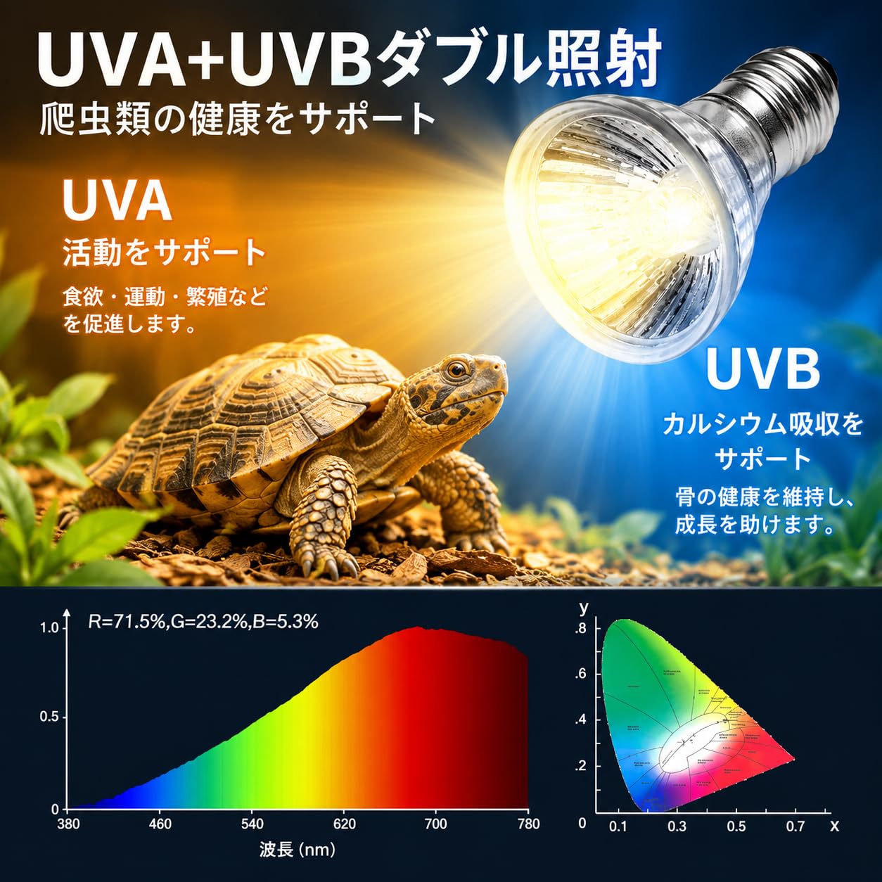 Amazon.co.jp: 爬虫類用ライト 1点セット 両生類用 電球 紫外線ライト