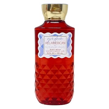 Bath & Body Works Gingham All-American 2 Pack Body Wash Bundle with a Clay Baby Bar Soap - Full Size