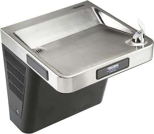 Miniatura 2 de Global Industrial Enfriador de agua refrigerado montado en la pared, filtrado, grafitoacero inoxidable