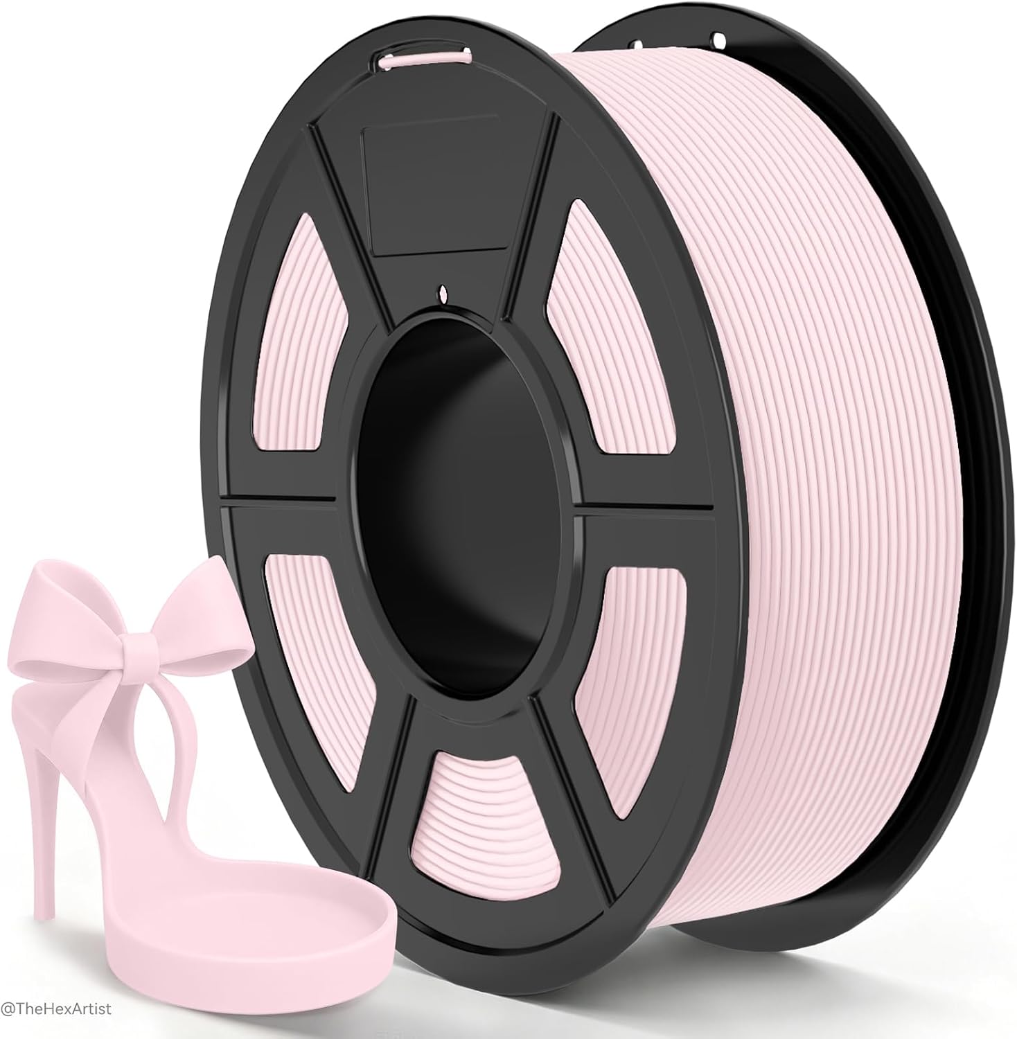 TECBEARS Matowy filament PLA, różowy, 1 kg, do szybkiego drukowania 3D, o matowym wykończe