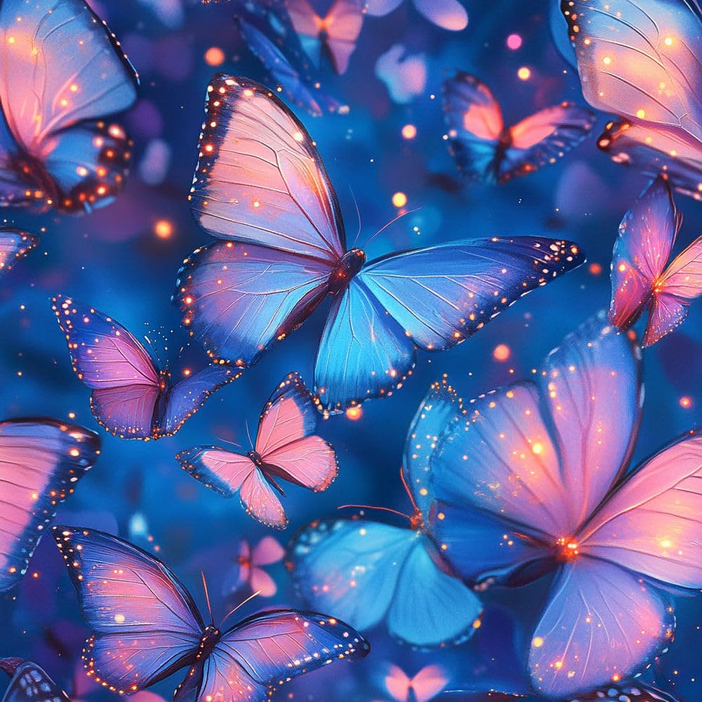 Samoprzylepna tapeta kreskówka brokat motyl naklejka na tapetę motyl dziewczyna winylowa folia naklejka na meble lepki tył papier kontaktowy salon sypialnia
