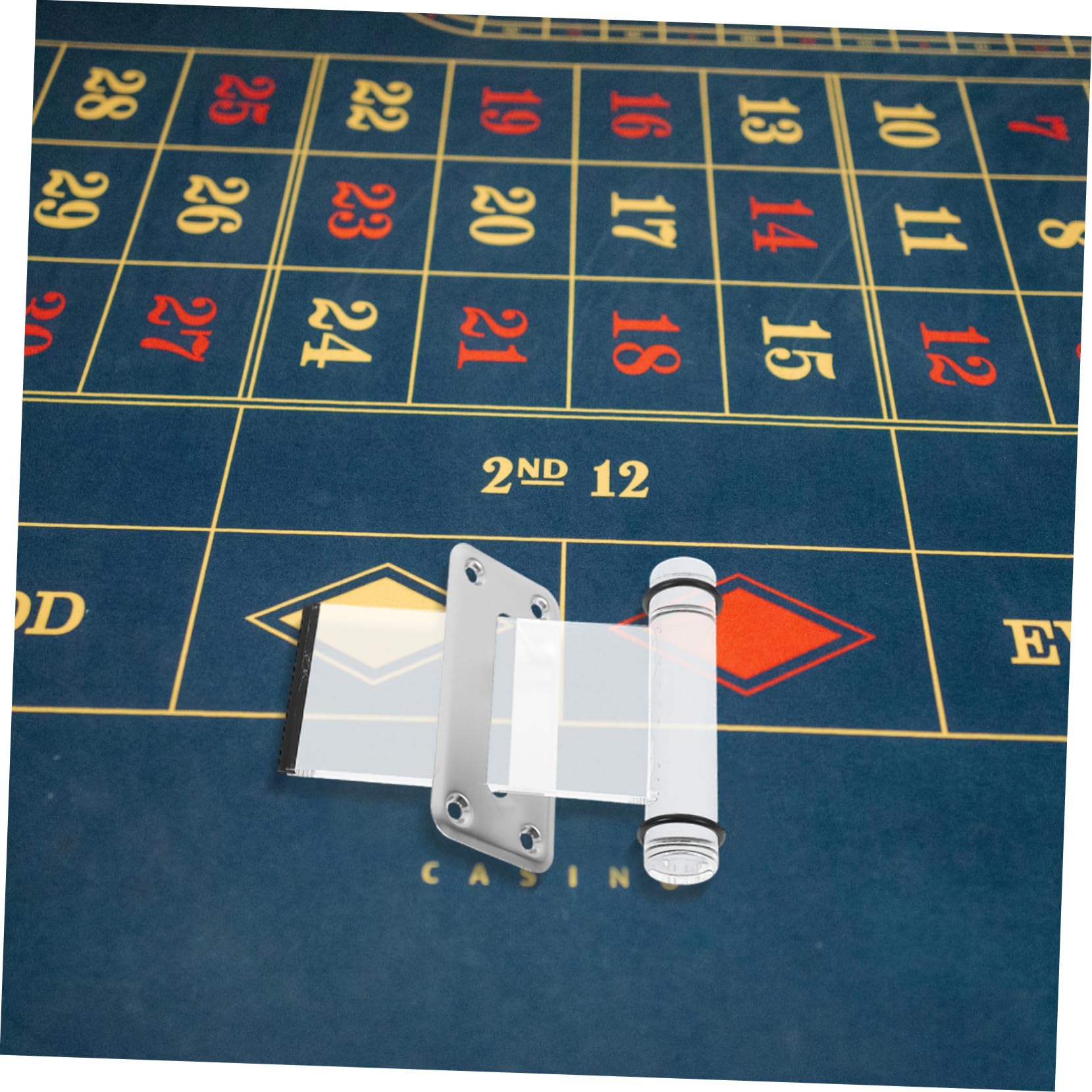 Acryl Geldscheinschlitz mit Edelstahl Münzöffnung Praktischer Geldbox Schlitz für Poker Casinospiel Zubehör Einfach zu Montierender DIY Geldaufbewahrungsbehälter mit Handlichem