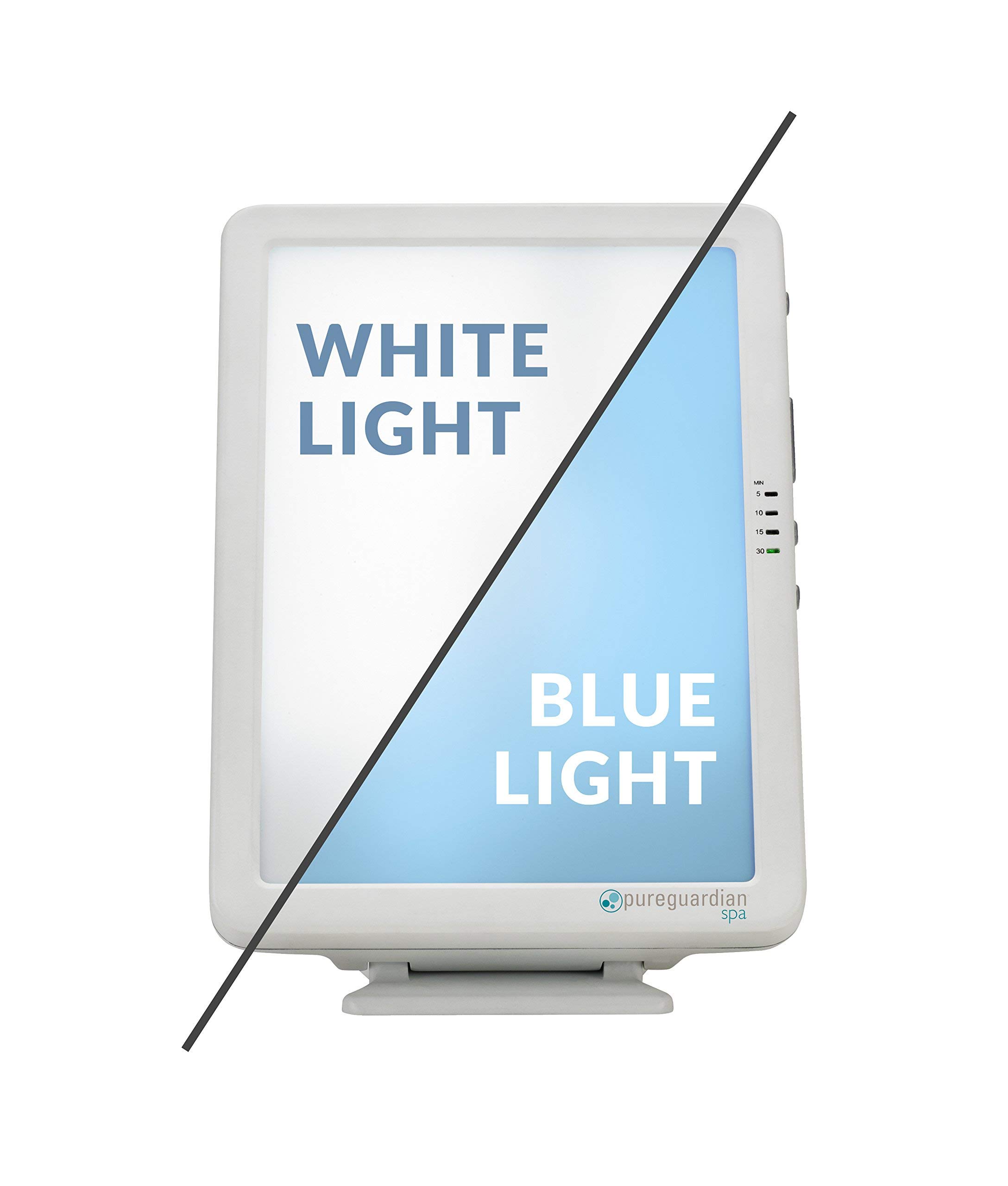 PureGuardian 10,000 LUX Full Spectrum Energy Light with Customizable Blue or White Light Therapy Intensity, Timer, Pure Guardian (Pack 1)