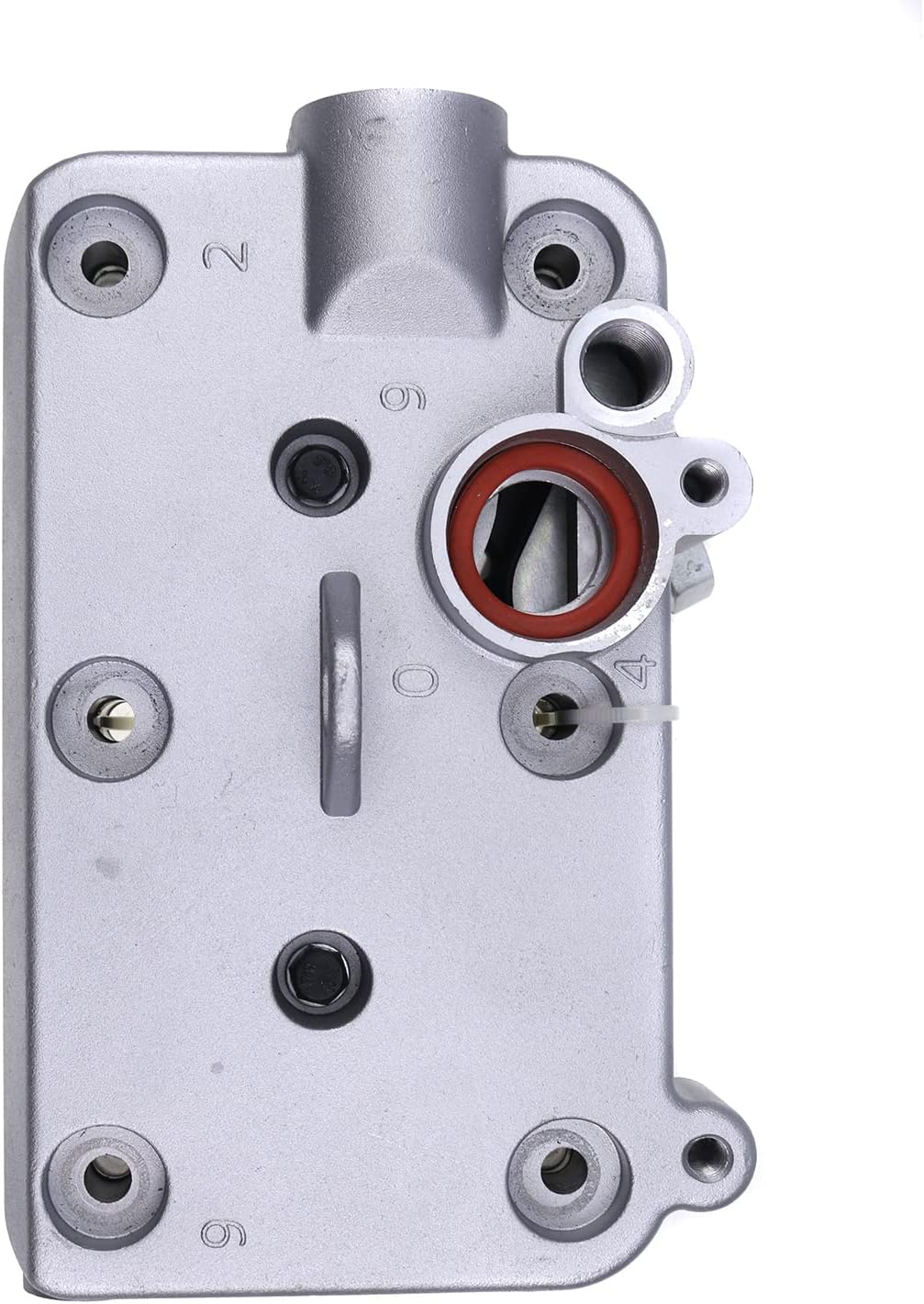 FridayParts 24425003 20569226 20701803 Air Brake Compressor Cylinder Head Compatible for Volvo D12 Engine with Gasket