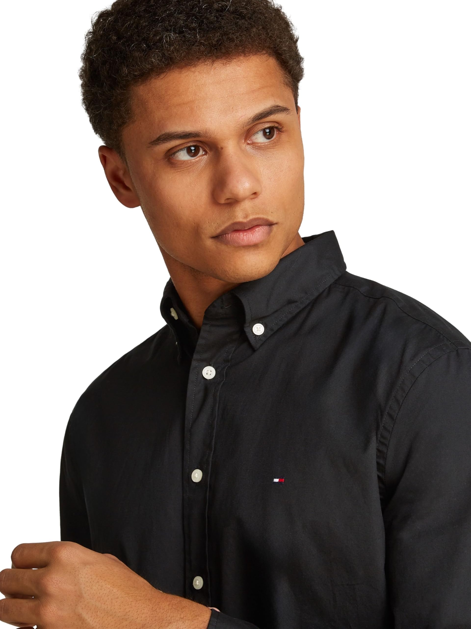Tommy Hilfiger Herren Core Flex Poplin Solid Rf Shirtmw0mw39988 Bomberjacke