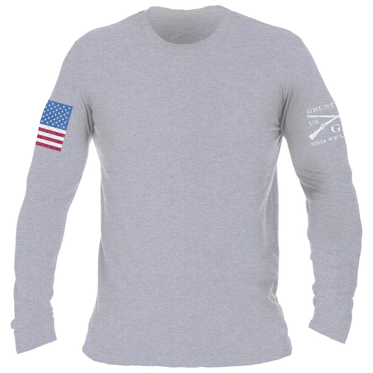 Grunt Style Full Color Flag Basic Long Sleeve T-Shirt