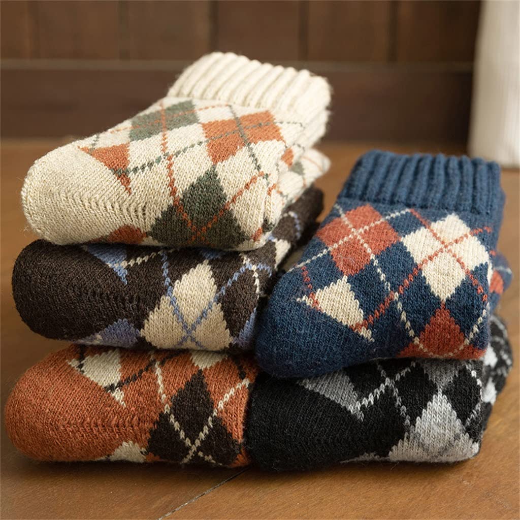 Chaussettes mi-tube super épaisses et chaudes en velours éponge pour l'hiver, lot de 5