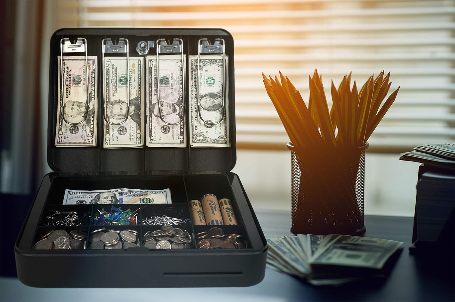 Royal Sovereign Money Handling Security Box Cash Box (RSCB-300) : Office Products