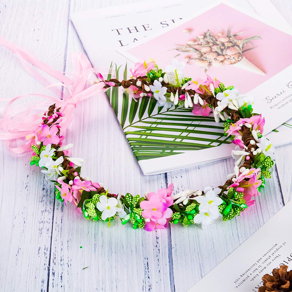 Amazon.co.jp: hapyshop 花かんむり 花冠 ヘッドドレス ヘアバンド