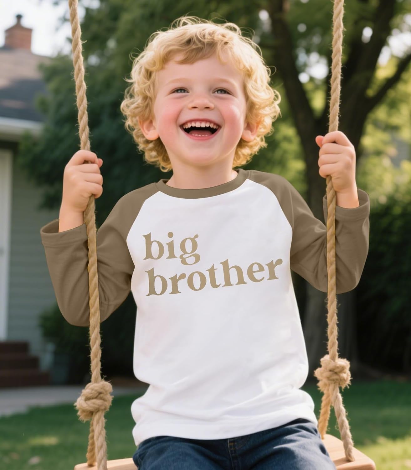 Big Brother T Shirt Toddler Boys Raglan Long Sleeve Shirts Big Bro Announcement Tshirts Kids Fall Clothes Tops - Image 2