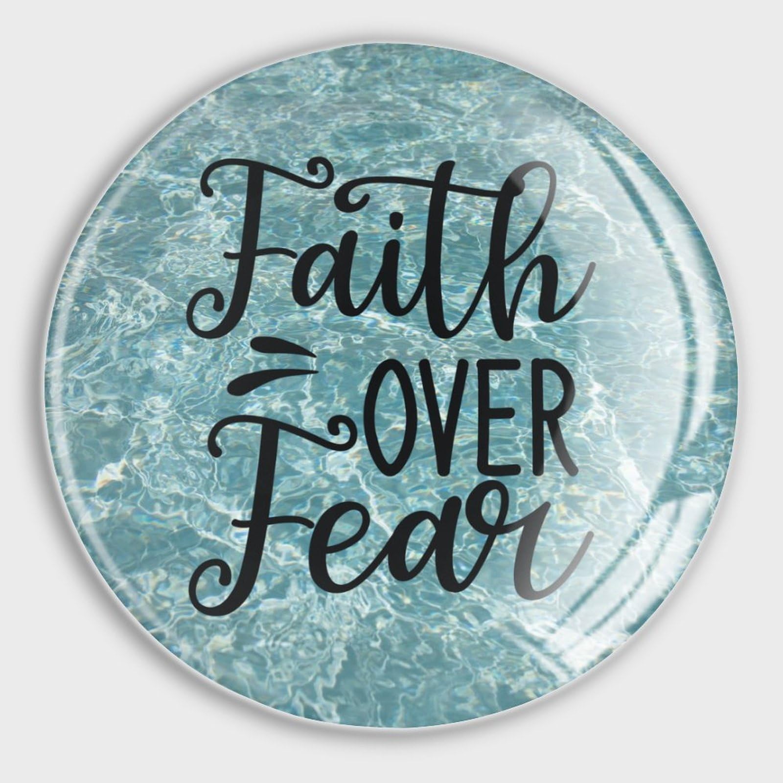 Glastür-Kühlschrankmagnete "Faith Over Fear", inspirierende Buchstaben, kleine Magnete, Familienzitat, starke Kühlschrankmagnete, niedliche Kühlschrankmagnete für Zuhause, Kühlschrank,