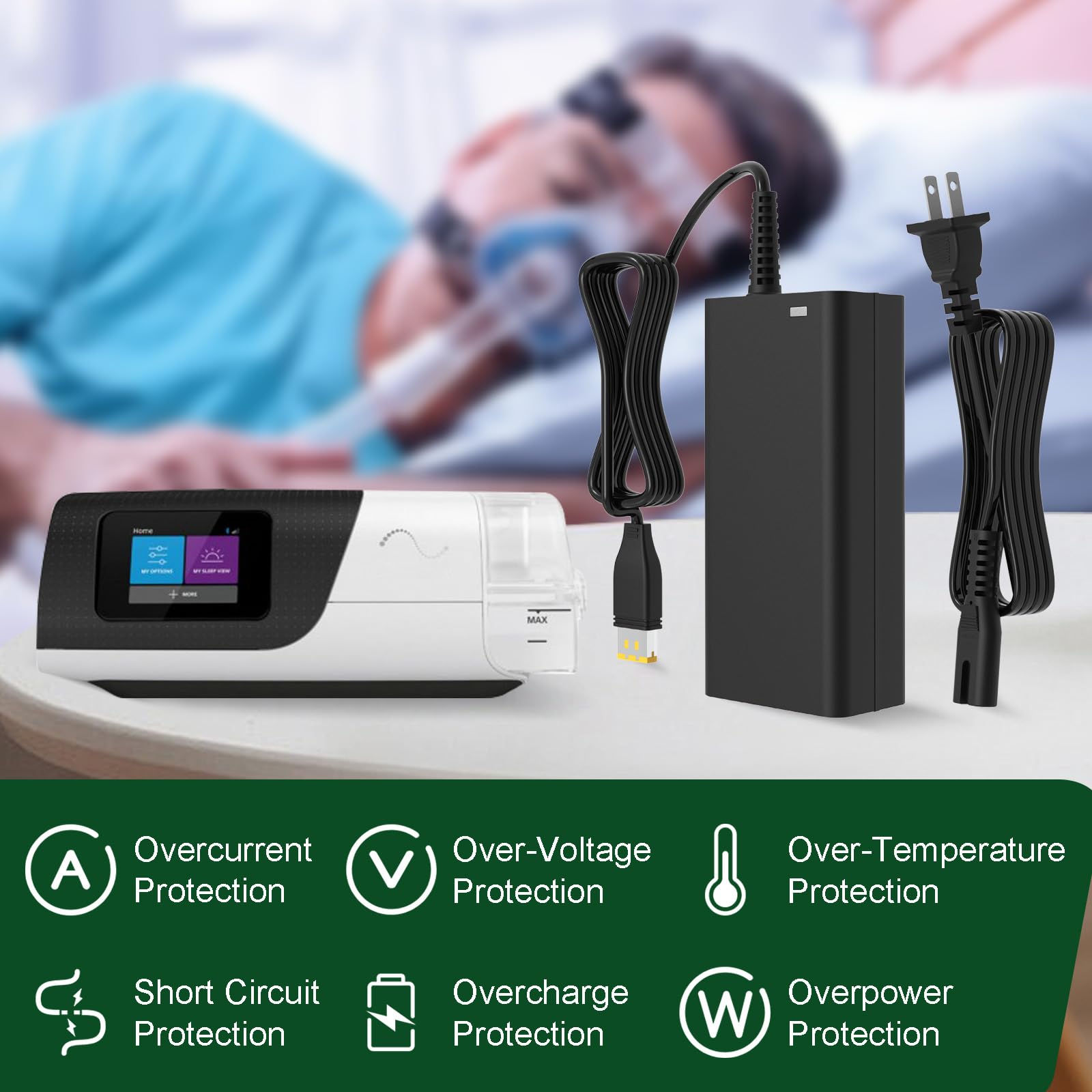 Amazon.com: 24V 65W AC Adapter Replacement for ResMed AirSense 11