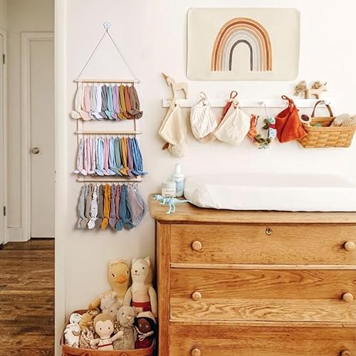 Miniatura 7 de POVETIRE Soporte para diadema organizador de bandas para la cabeza para niñas, diademas de bebé, accesorios para el cabello, organizador de