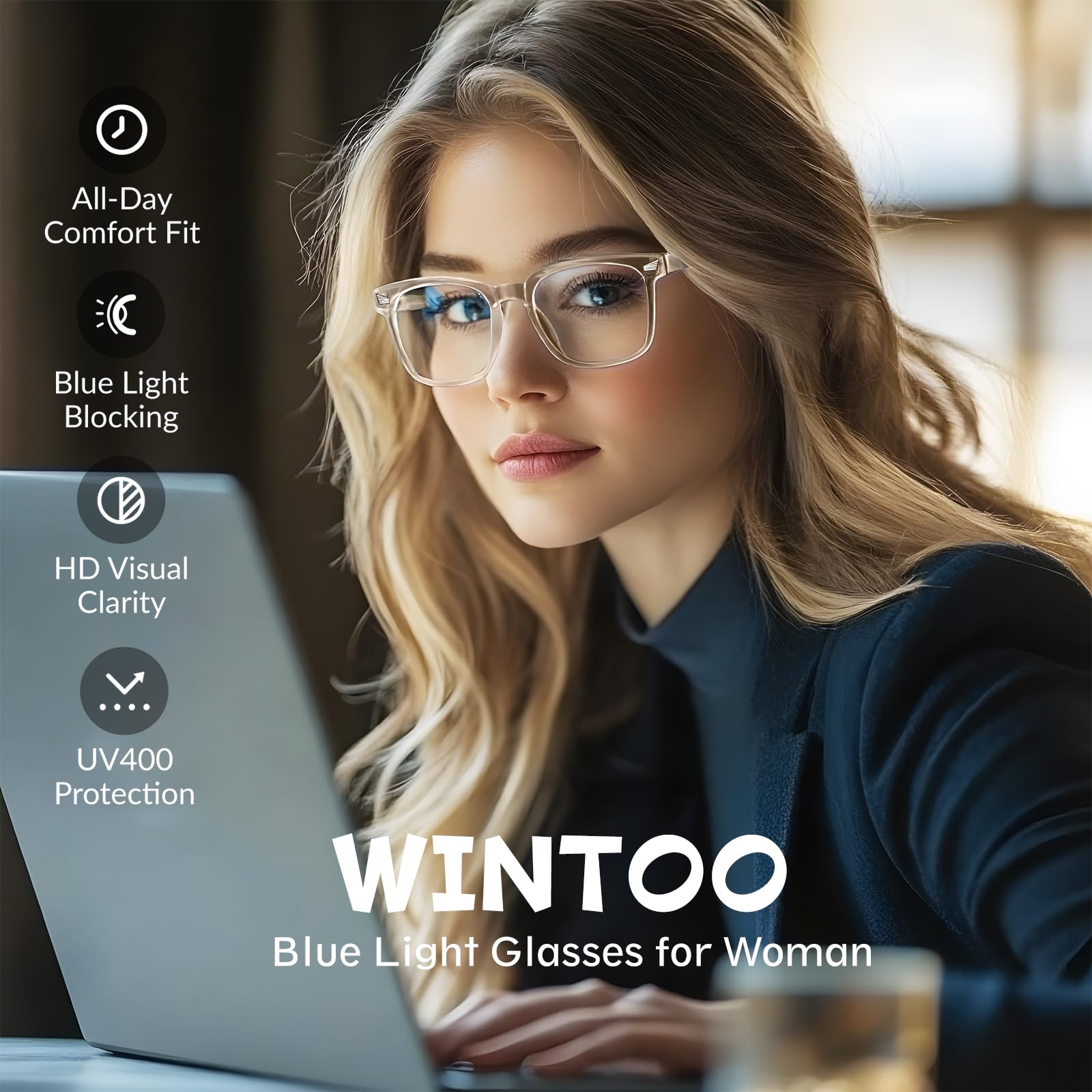 Gafas antiluz azul para mujeres y hombres – 5 pares de gafas de bloqueo de luz azul, gafas de ordenador antirreflejos UV400 para mujer, gafas de lectura de luz azul para mujeres para Jue