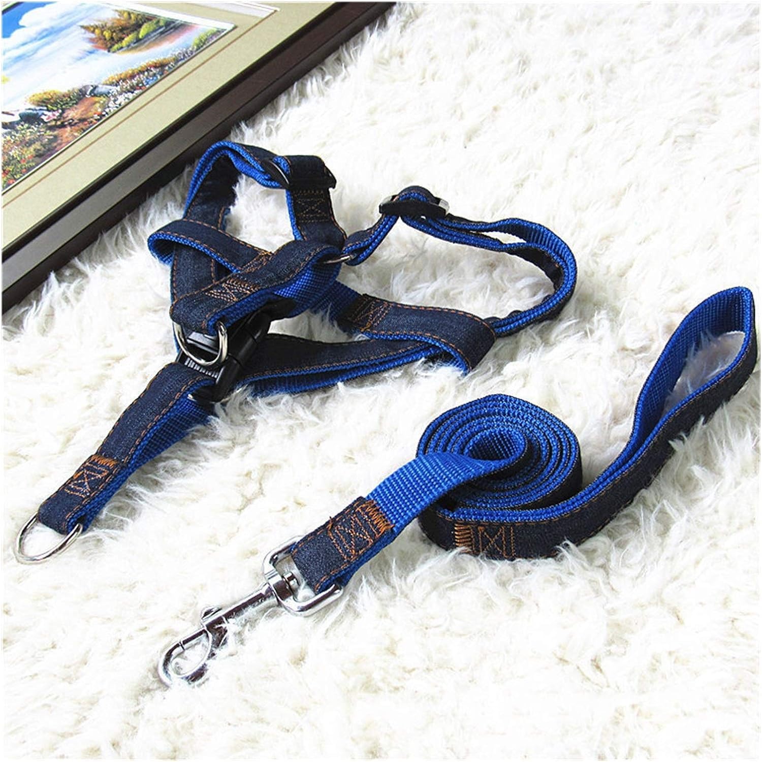 Kuber Industries Dog Chest Belt Harness With Adjustable Leash|Premium Demin Fabric|Metal Hooks |PDMGL-013-03| Comfortable Grip|Red (B0CJ5BNTT9) Amazon Price History, Amazon Price Tracker